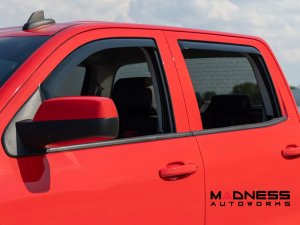 Chevrolet Silverado Side Window Deflectors - In Channel - Rain Guard